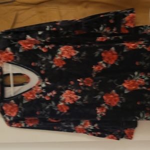 Velvet rose date night dress